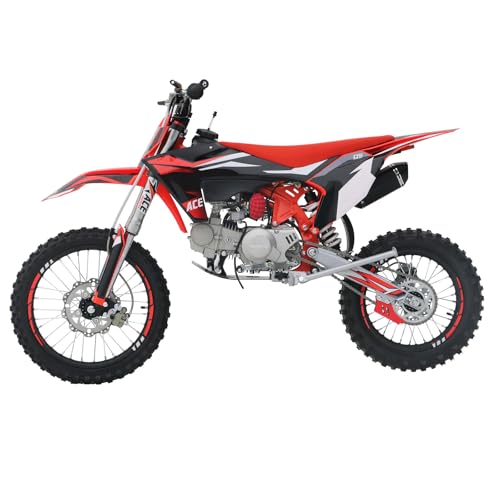 125CC Dirt Bike, 4-Speed Manual Clutch, 17"/14" Tires A8149