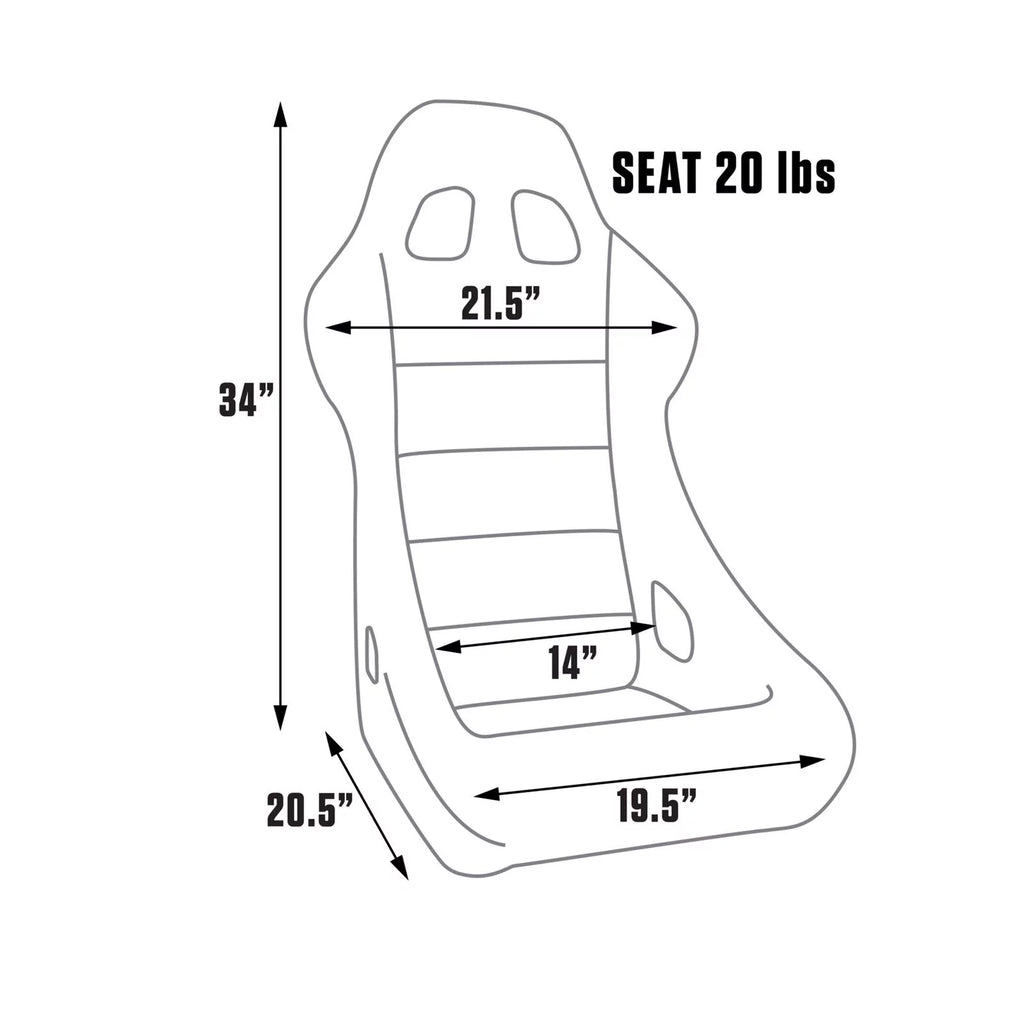 Fixed Back Seat, Grey Vinyl U170