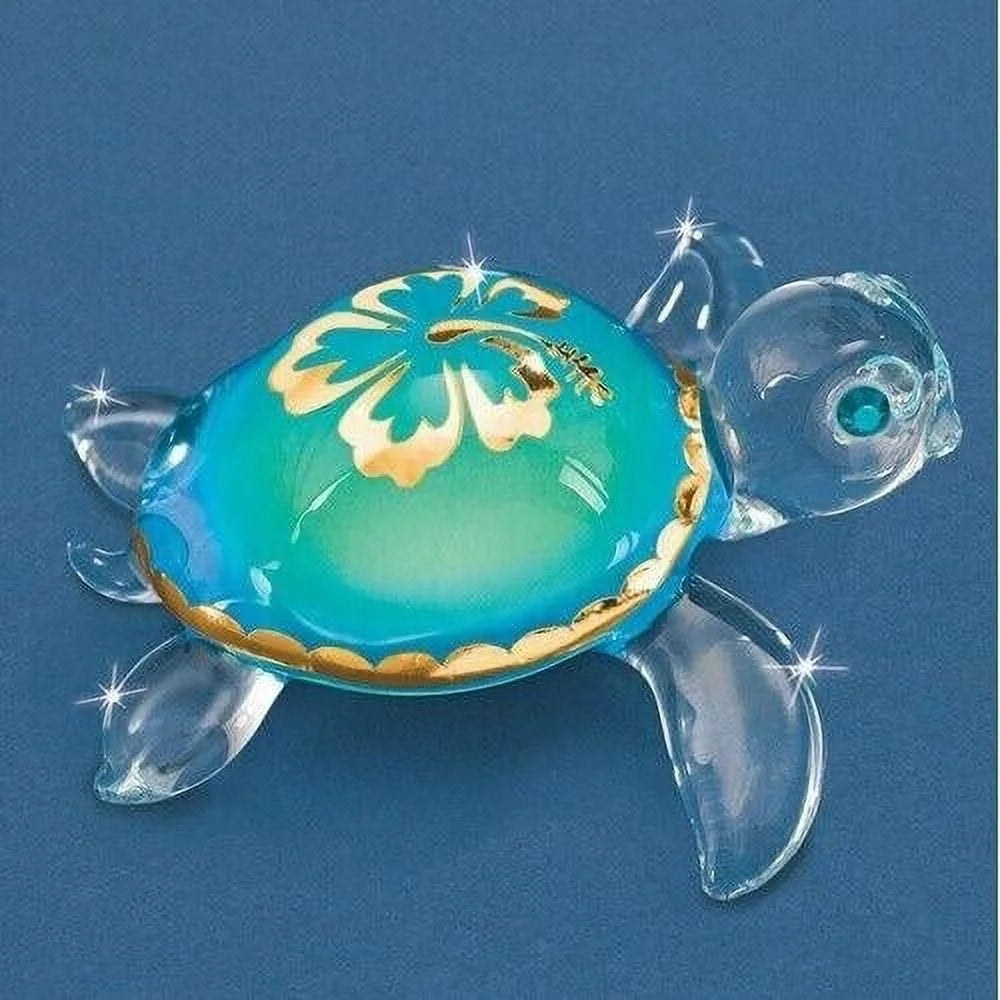 Sea Turtle Glass Figurine, 1.75 in. Y703