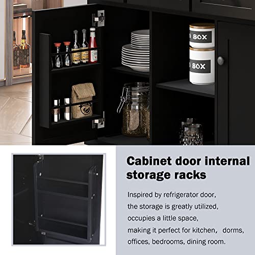 Large Kitchen Island with Drop Leaf, Rolling Cart, Power Outlet R822
