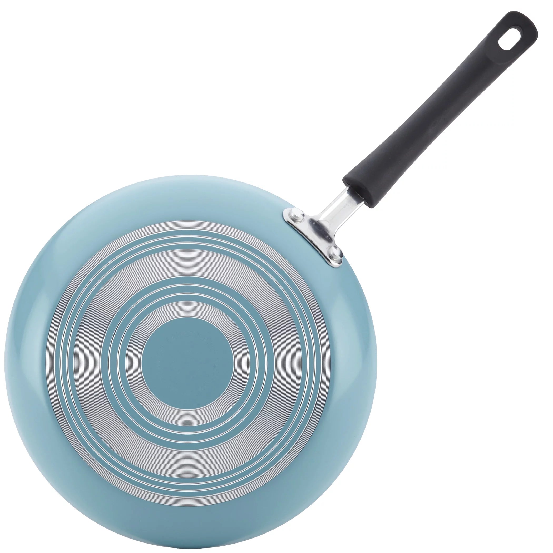 3 Piece Nonstick Frying Pan Set, Aluminum, Aqua I9037
