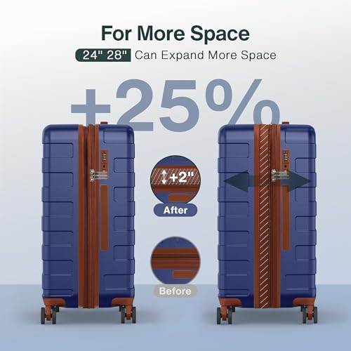 Luggage Set 3 Piece Hardside Expandable Lightweight with TSA Lock Spinner Wheels H69941