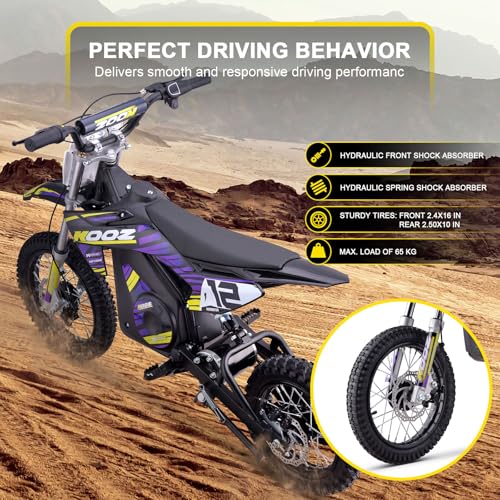 Electric Dirt Bike 36V 1000W Purple I1554