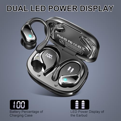 Wireless Earbuds Sport with Bluetooth 5.4, Noise Canceling, IP7 Waterproof Y686224
