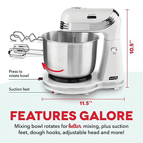 Stand Mixer with 3 Quart Stainless Steel Bowl, 6 Speeds H9467