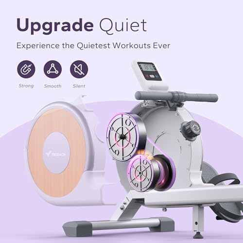 Magnetic Rowing Machine for Home, 16 Levels, Quiet Resistance, 350lbs Capacity D864861