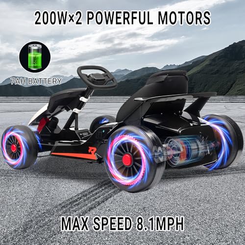 Electric Drift Kart for Kids, 24V, 2x200W Motor, Ages 6+ C51228