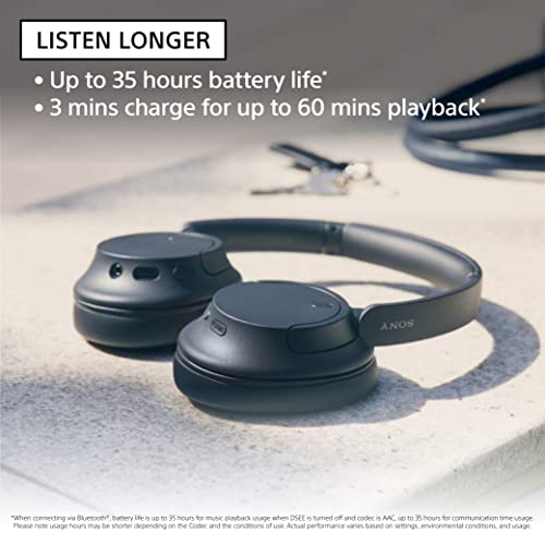 Wireless Noise Canceling Over Ear Headphones with Microphone, Black B268