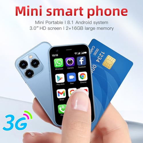 Mini Smartphone 3.0 Inch WiFi GPS Quad Core Android 8.1 Dual Sim HD Camera 2GB RAM 16GB ROM N523
