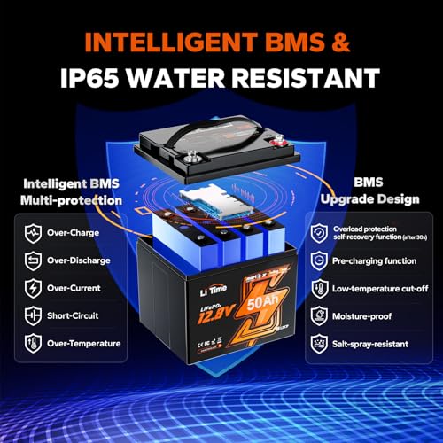 12V 100Ah LiFePO4 Battery Group 31 with Built-in 100A BMS N133