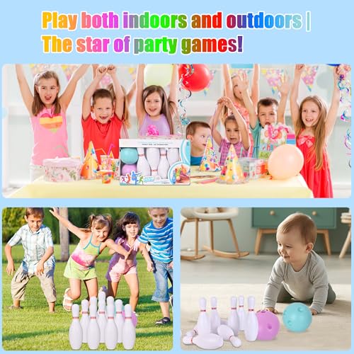 Bowling Set for Kids and Adults, Outdoor Party Game X271556