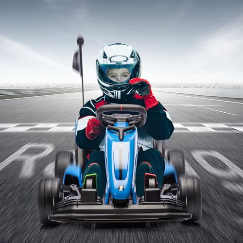 24V Electric Drift Kart for Kids with Adjustable Seat and 8.5MPH Speed Z339