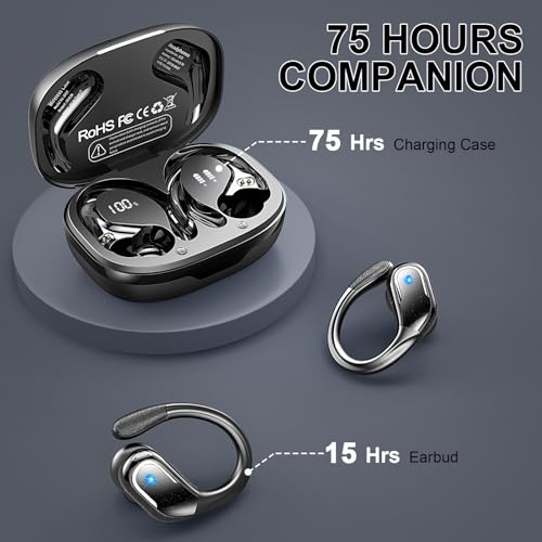 Wireless Earbuds Sport with Bluetooth 5.4, Noise Canceling, IP7 Waterproof Y686224