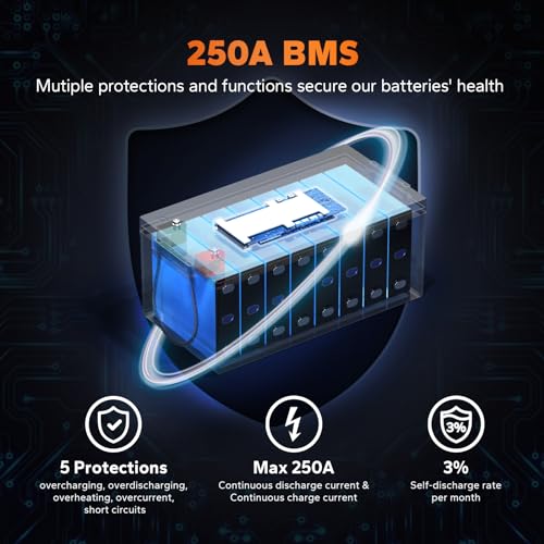 12V 100Ah LiFePO4 Battery Group 31 with Built-in 100A BMS N133