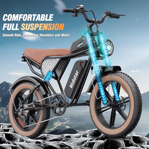 Electric Bike for Adults, 2000W, 52V 40AH, 20" Fat Tire, All Terrain G372