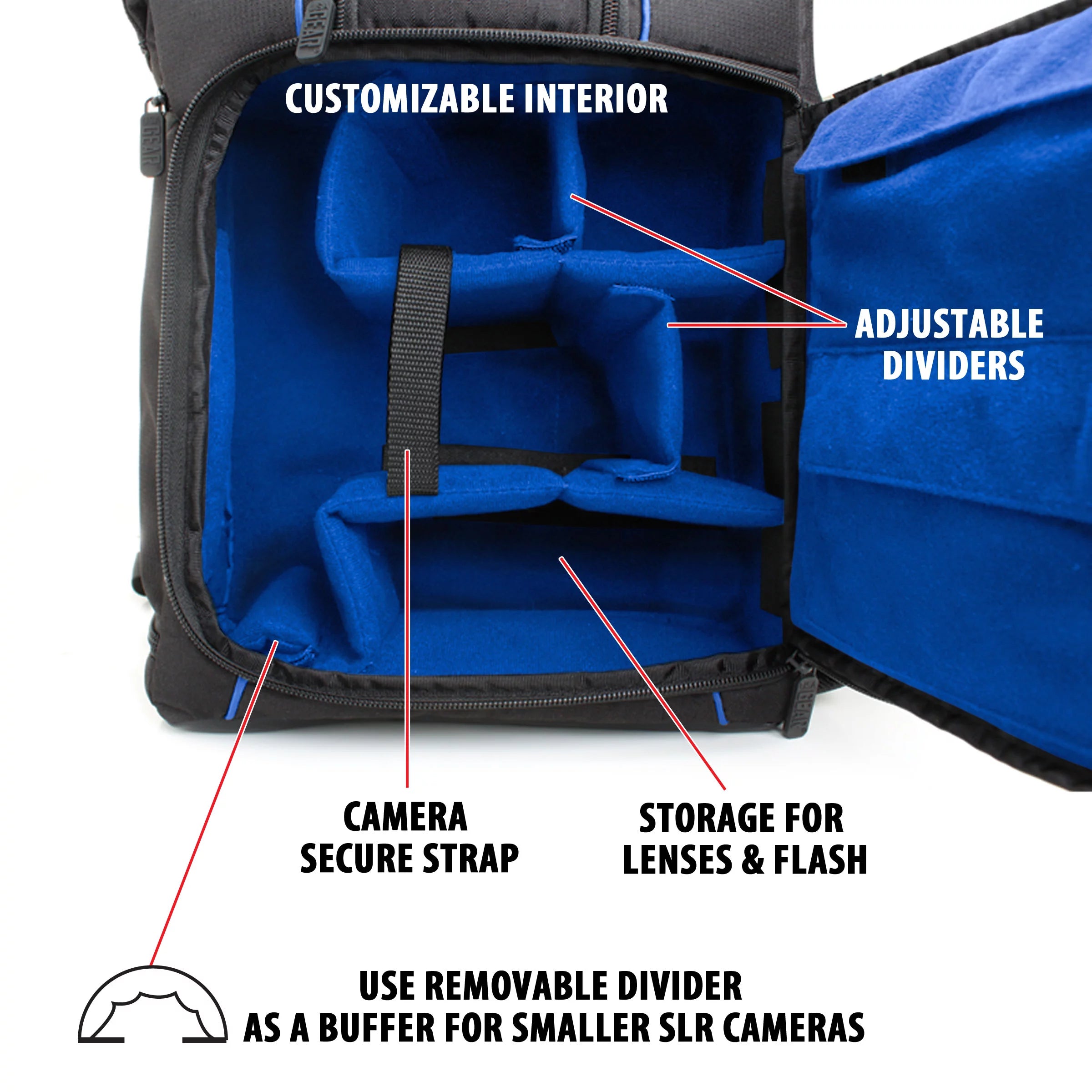 DSLR Camera Backpack with Tripod Holder and Laptop Compartment O9657