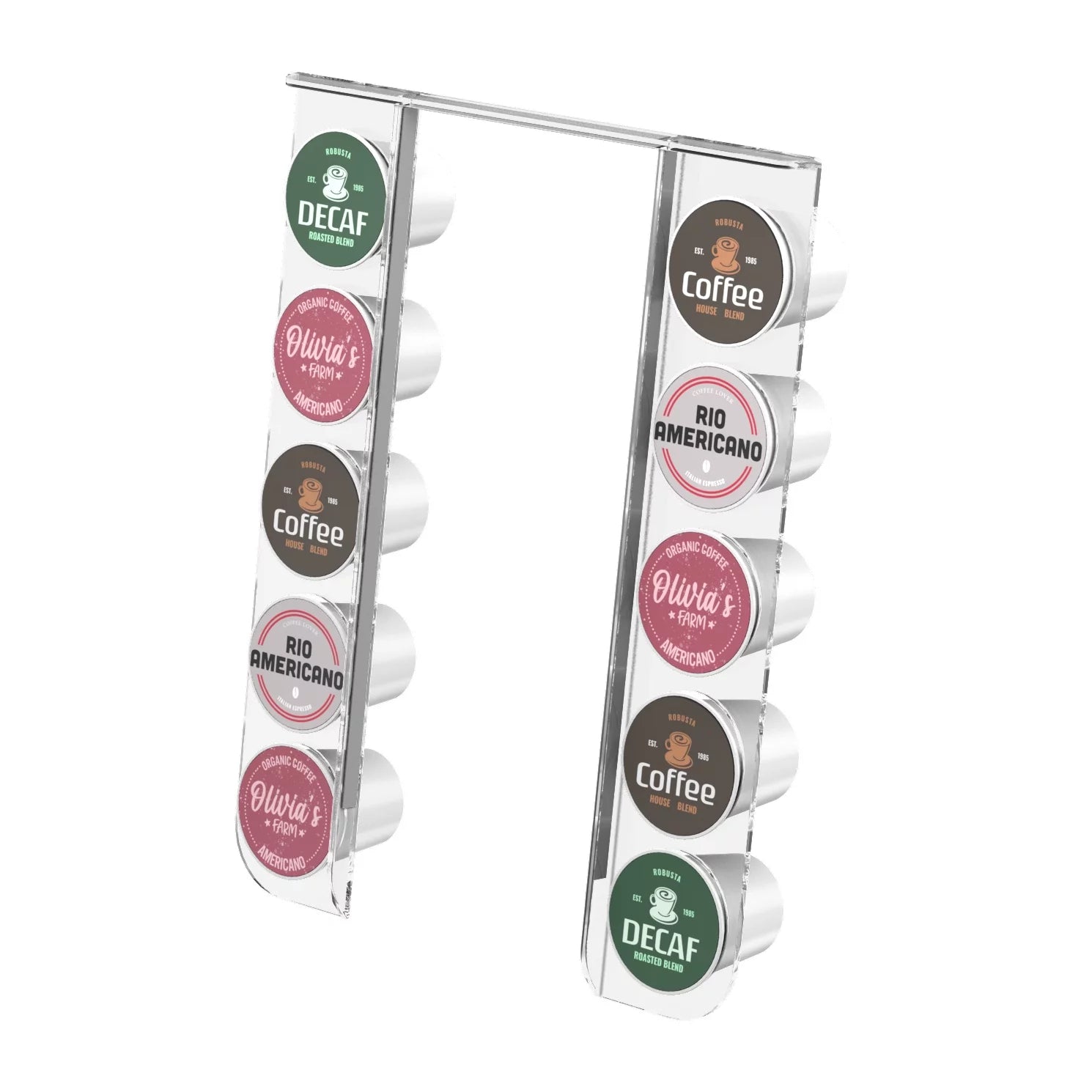 K Cup Holder for Keurig Mini, Acrylic Coffee Pod Storage Organizer U6843