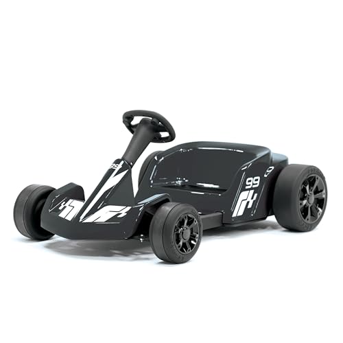 12V Battery Powered Ride-On Go Kart, Black A981865