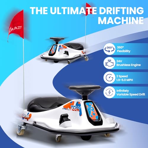 24V Electric Go Kart Drifting Car with 360° Rotation N6384