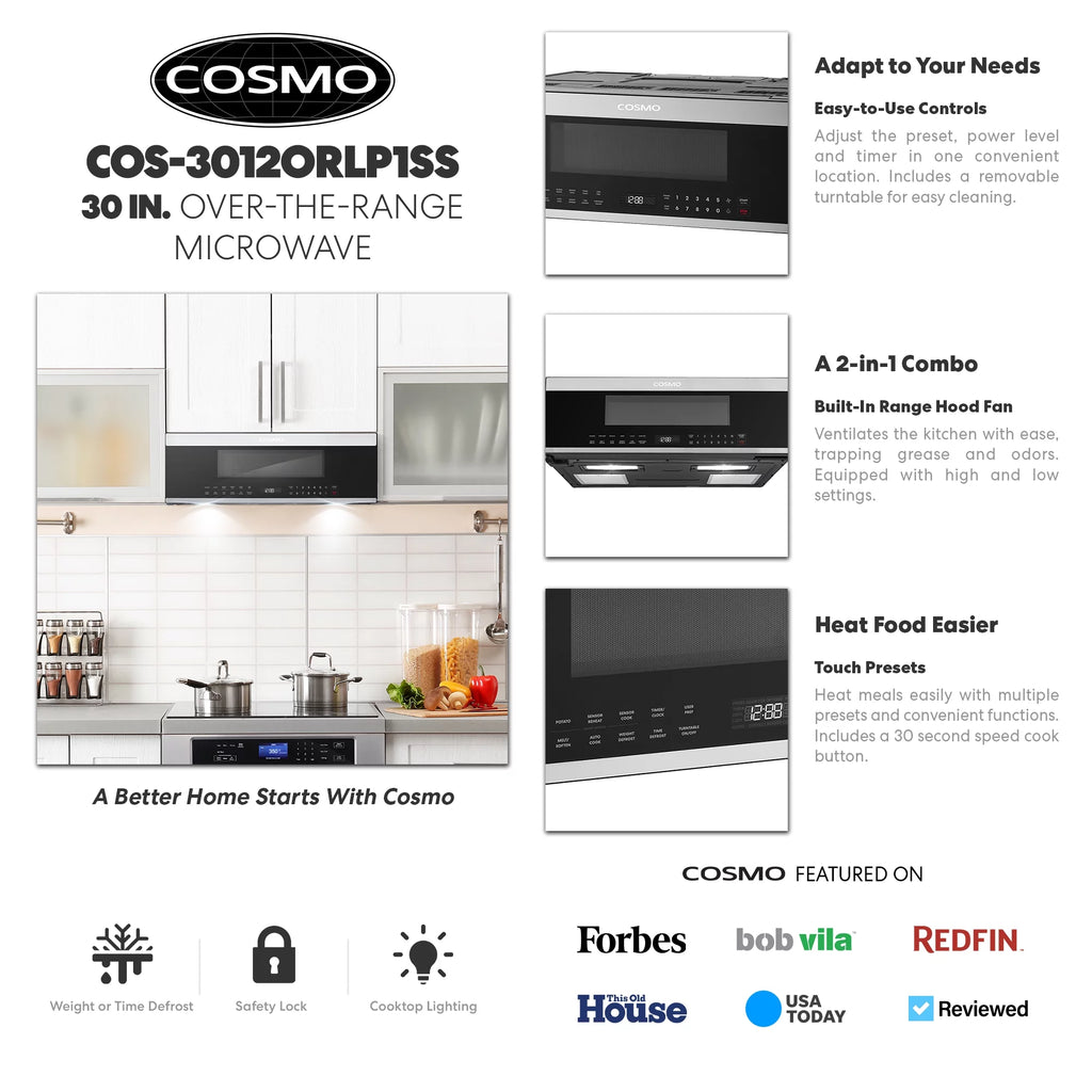 Slim Over the Range Microwave with Automatic Presets K941558