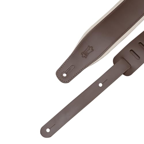3" Wide Leather Guitar Strap with Foam Padding, Black L93354