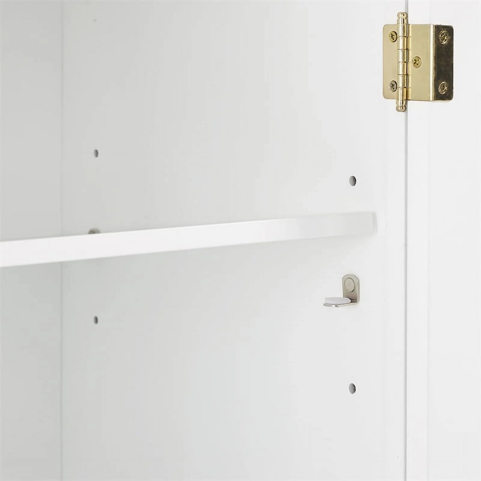 Stackable Wood Kitchen Pantry Storage Cabinet in White I978