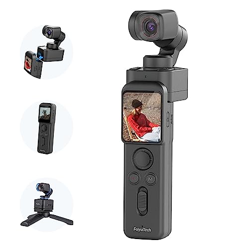 Camera with 3-Axis Gimbal, Magnetic Mount for Travel Vlog N5096