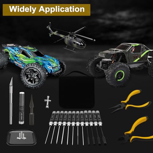 RC Car Tool Kit Hex Screwdriver Set with Pliers Wrench Body Reamer M35204