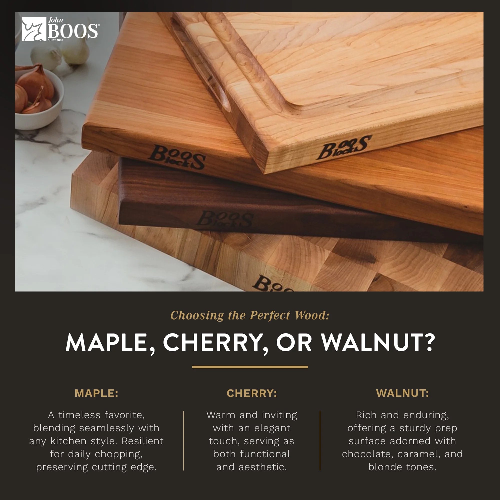 Maple Wood Cutting Board, 12 x 12 x 1.5 inches N6723