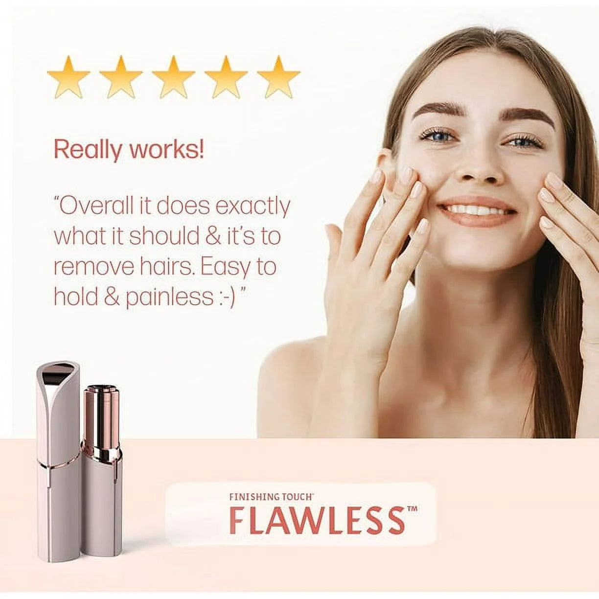 Facial Hair Remover, White V764
