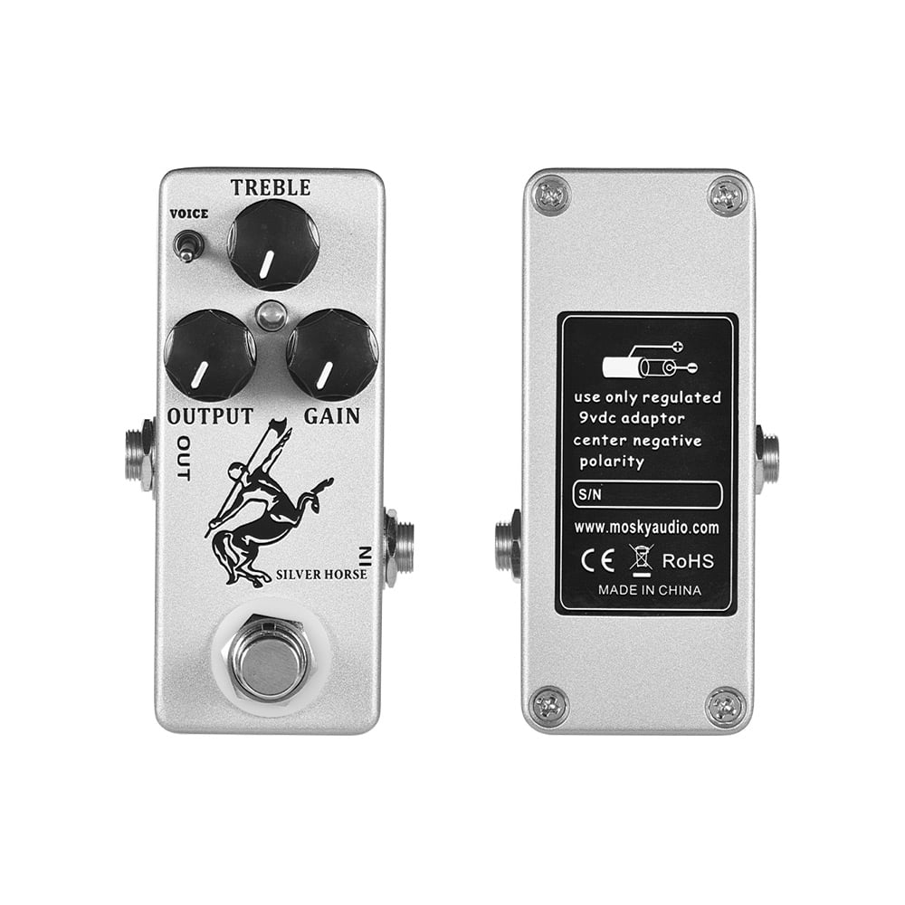 Silver Horse Overdrive Boost Guitar Effect Pedal V88440