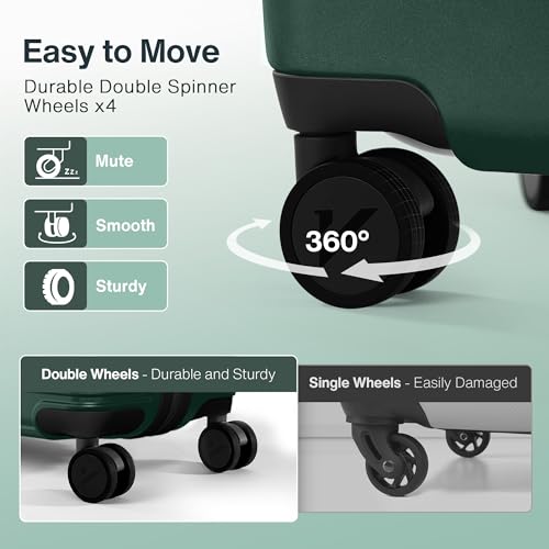 Luggage Set 3 Piece Hardside Expandable Lightweight with TSA Lock Spinner Wheels H69941