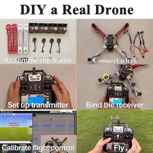 DIY Quadcopter Drone Kit with Frame, Motors, GPS and Battery J3564
