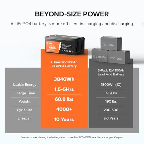 12V 100Ah LiFePO4 Battery Group 31 with Built-in 100A BMS N133
