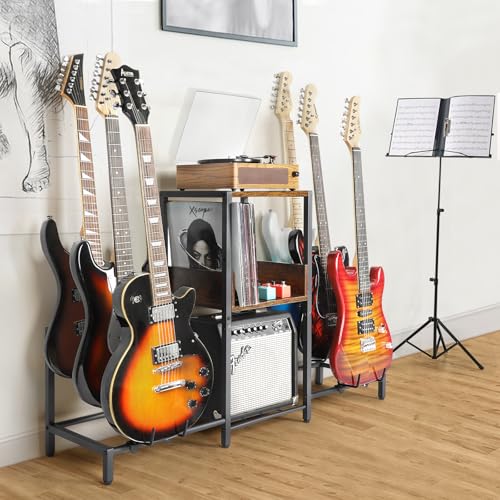 Guitar Stand 4-Tier Rack Holder for Acoustic, Electric, Bass R41022