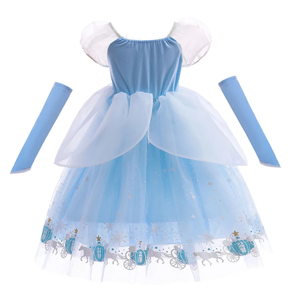 Girls Princess Costume Dress Birthday Halloween Party Accessories Q68272