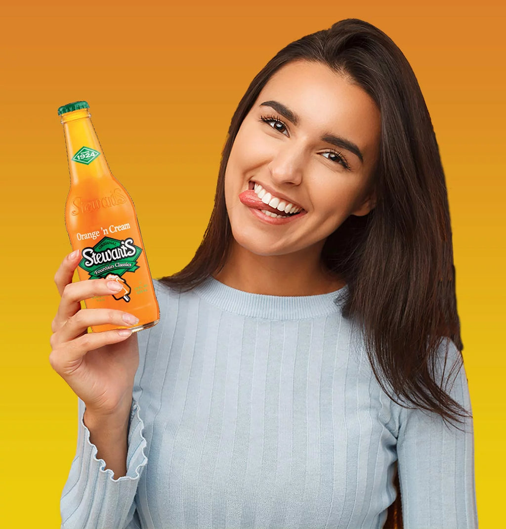 Orange & Cream Soda, 12 fl oz, 12 Glass Bottles K8225