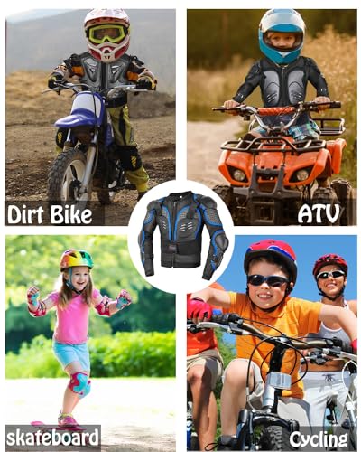 Kids Motorcycle Jacket with Chest Back Elbow Protection A980