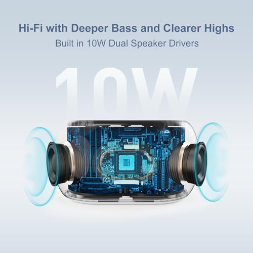 White Noise Sound Machine Alarm Clock with Bluetooth Speaker Q9962