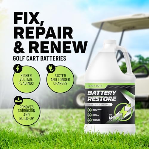 Battery Restorer and Desulfator for Lead Acid Battery, Acid Refill and Additive 64oz X86887