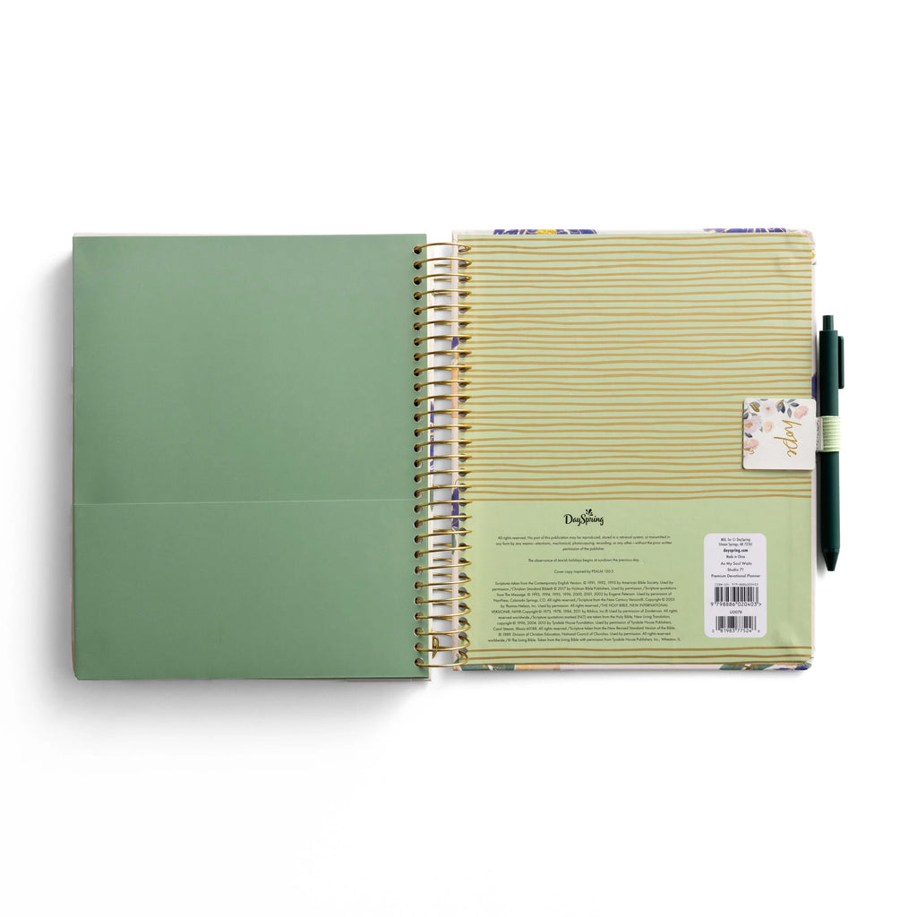 Floral Devotional Planner, 18 Month Spiral Bound G86205