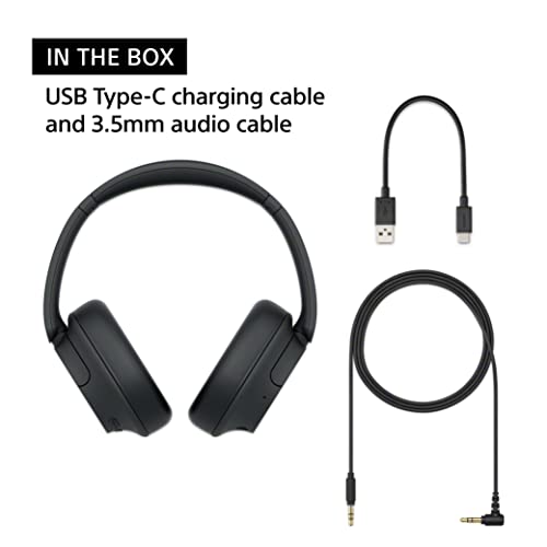 Wireless Noise Canceling Over Ear Headphones with Microphone, Black B268