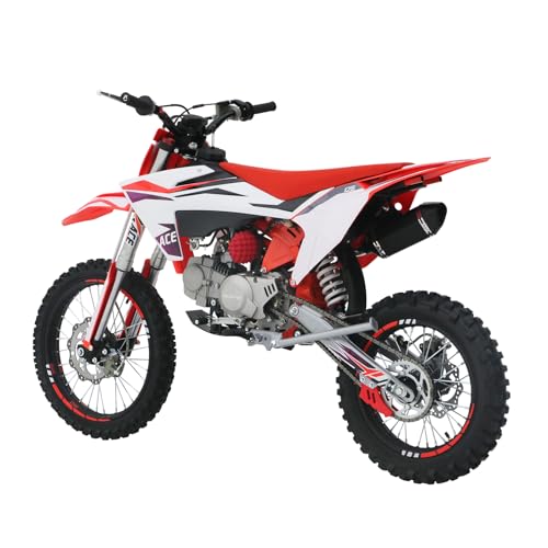 125CC Dirt Bike, 4-Speed Manual Clutch, 17"/14" Tires A8149
