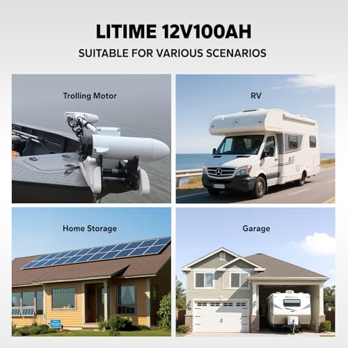 12V 100Ah LiFePO4 Battery Group 31 with Built-in 100A BMS N133