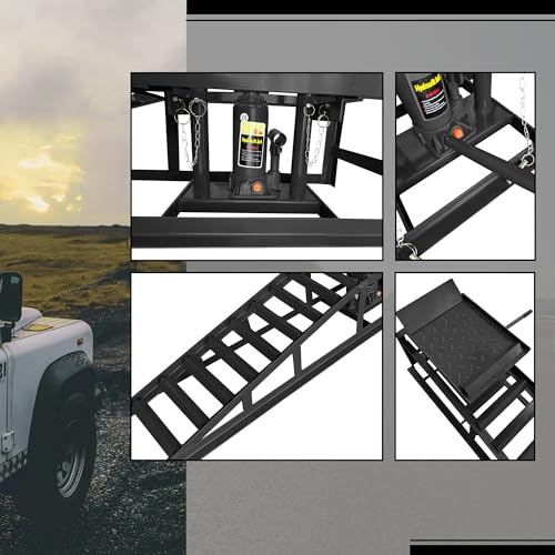 Hydraulic Car Ramps 5 Ton Low Profile Vehicle Lift C11276