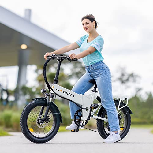 Folding Electric Bike for Adults, 1200W Peak Motor, 28MPH Max Speed, 48V 10AH Removable Battery, 20" Fat Tire M840673