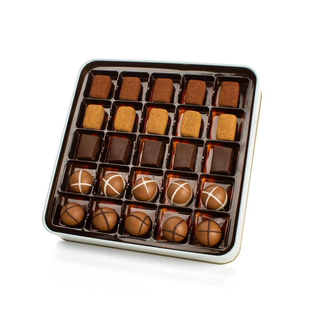 Metal Chocolate Gift Box, Assorted Gourmet Treats V39021