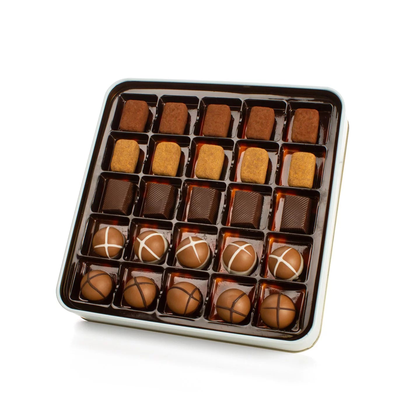 Metal Chocolate Gift Box, Assorted Gourmet Treats V39021