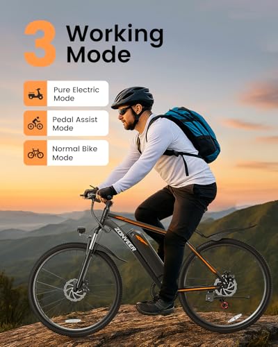 Electric Bike for Adults, 26" 500W Brushless Motor, 20 MPH, 40 Miles Range P39244