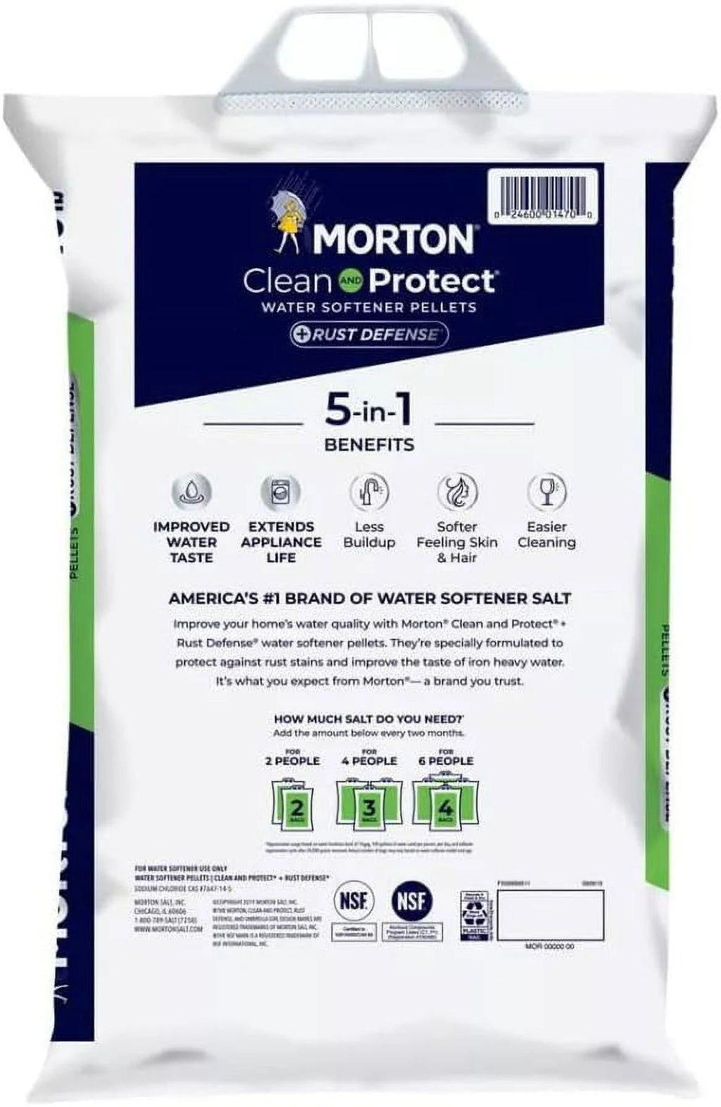 Salt Water Softener Pellets, 40 lb (2 pack) C758
